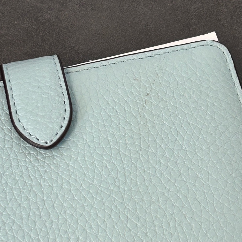 kate spade Leila Medium Compact Bifold Wallet Dewy Blue NWT - Picture 7 of 14